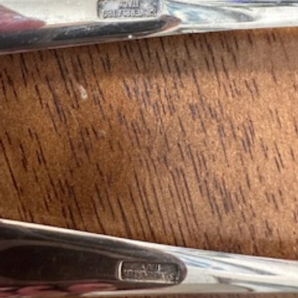 Vintage Stainless Steel Serving Utensil Set Elegant Mixed Pattern Salad Spoons - Picture 6 of 6